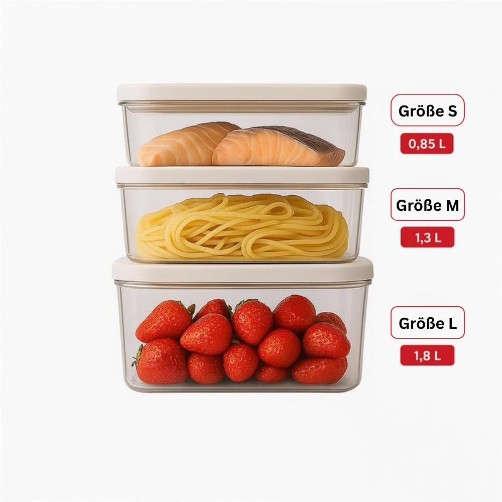 Vakuum-Frischhaltedosen 3er-Set